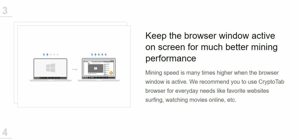 Keep the browser window active