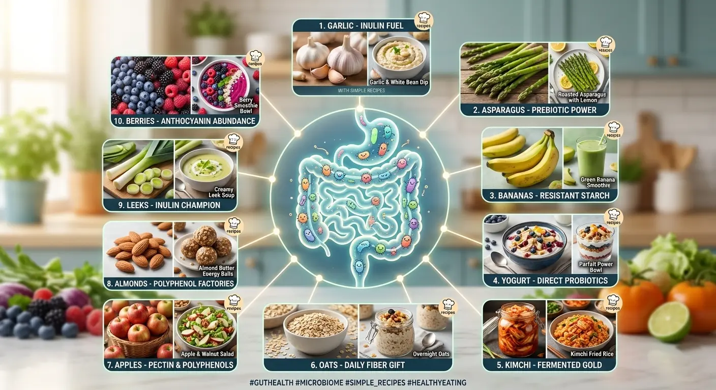 Top 10 Proven Foods That Feed Good Gut Bacteria