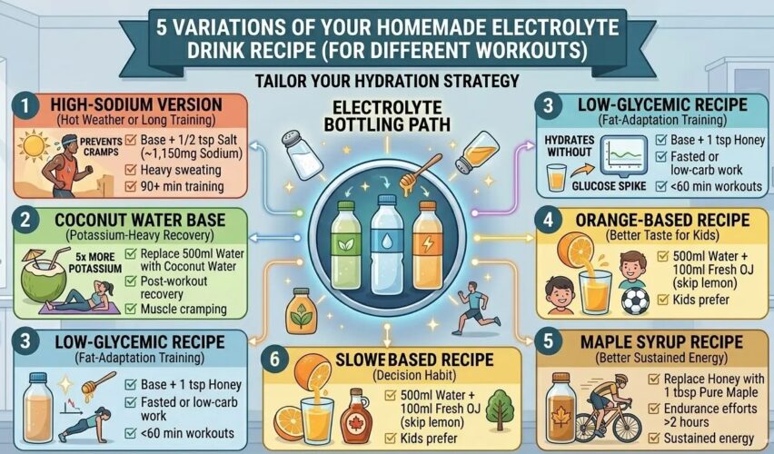 5 Variations of Your Homemade Electrolyte Drink Recipe