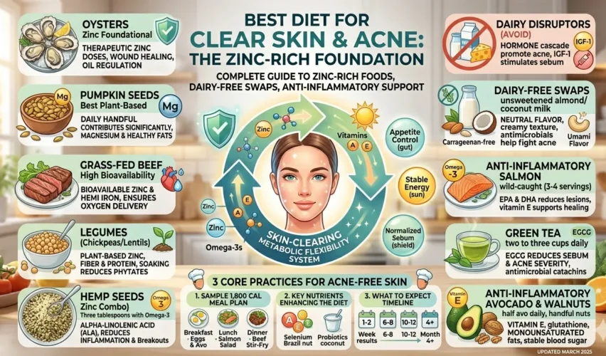 best diet for clear skin acne