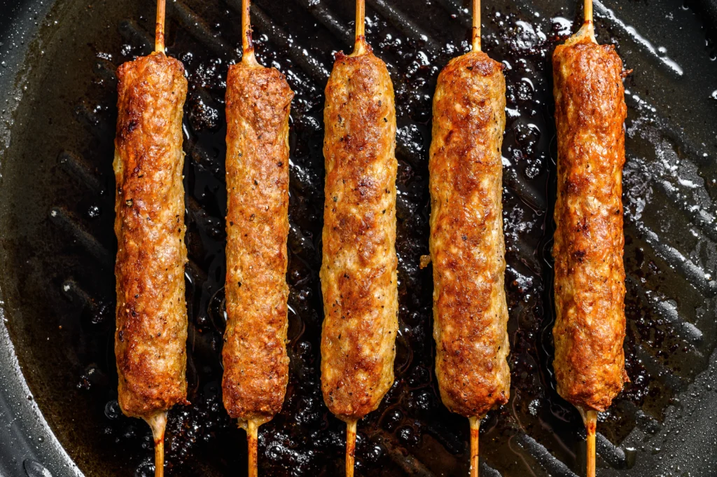 Grilled Chicken Seekh Kebabs